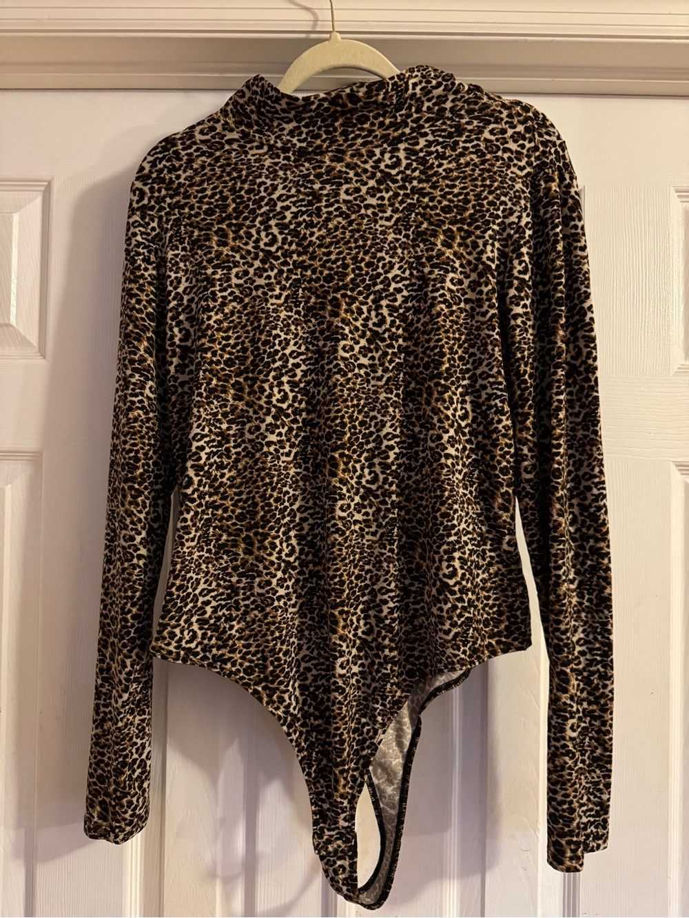 wild fable Leopard Print Long Sleeve Bodysuit - Brown, Black